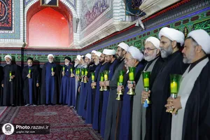 آئین خطبه&zwnj;خوانی شب عاشورا در حرم مطهر رضوی-1