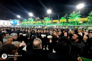 حضور خدام حرم مطهر رضوی در بین الحرمین کربلای معلی