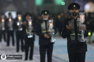 آیین خطبه خوانی شب شهادت امام رضا علیه السلام در حرم مطهر رضوی - 1