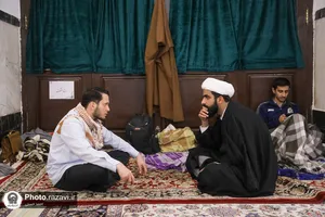 اعتکاف دانشجویی در حرم مطهر رضوی