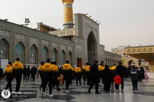 تشرف تیم ملی فوتبال نوجوانان به حرم مطهر رضوی