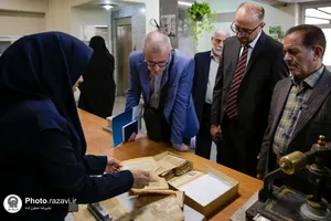 بازدید رئیس کتابخانه غازی خسروبیک از موسسات فرهنگی آستان قدس رضوی