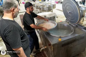 آشپزخانه مرکزی آستان قدس رضوی در مرز مهران