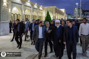 افتتاح پروژه ساماندهی نمای میدان قبله حرم مطهر رضوی-1