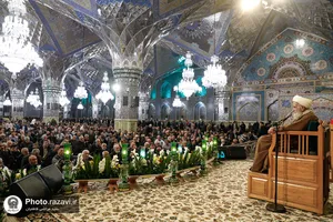 مراسم شب ولادت حضرت زینب(س) در حرم مطهر رضوی