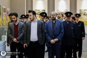 بازدید کارکنان و خدام حرم مطهر رضوی از نمایشگاه رواق خدمت