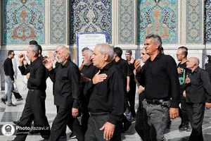عزاداری عاشورای حسینی در حرم مطهر رضوی