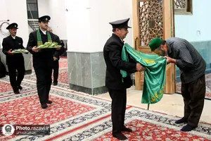 حضور خدام حرم مطهر رضوی در روستای ازغد
