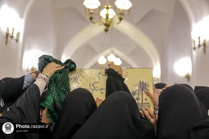 مراسم وداع با شهید گمنام دفاع مقدس در اعتکاف نوجوانان