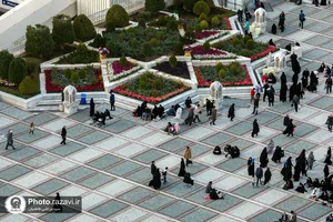 فرش&zwnj;آرایی حرم مطهر رضوی ویژه مراسم احیا