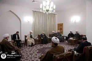 دیدار هیأت تجمع علمای مسلمین لبنان با تولیت آستان قدس رضوی
