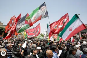 بدرقه و تشییع پیکر شهدای حملات رژیم صهیونیستی در مشهد