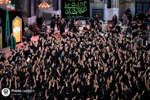 عزاداری سنتی شب سوم محرم در &laquo;حسینیه حرم&raquo;
