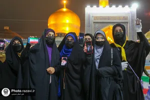 بانگ الله اکبر در حرم مطهر رضوی