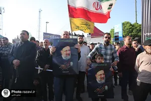 اجتماع مردم مشهد در پی شهادت رئیس جمهور و جمعی از مسئولان-2
