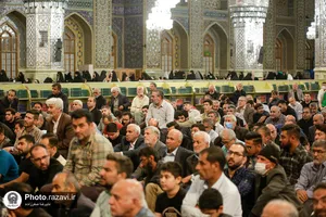 مراسم عزاداری شب شهادت امام صادق(علیه&zwnj;السلام) در حرم مطهر رضوی