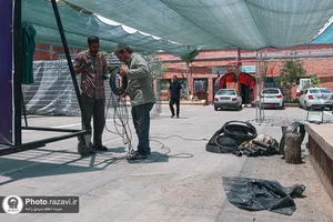 آماده&zwnj;سازی موکب جوانان رضوی برای میزبانی از زائران