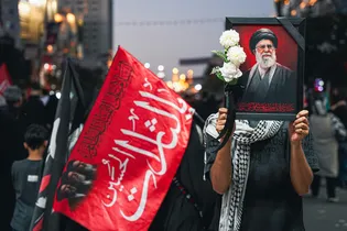 تشییع پیکر رهبر شهید انقلاب در مشهد مقدس-۳