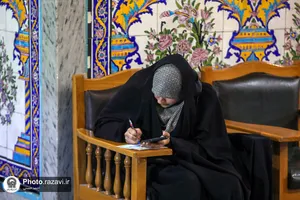 حضور پرشور مردم پای صندوق های رای در حرم مطهر رضوی -3