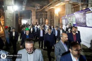 بازدید مدیران شهری مشهد از پروژه&zwnj;های عمرانی حرم مطهر رضوی