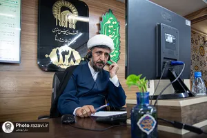 پاسخگویی تلفنی مدیر پایگاه&zwnj;های تبلیغی معرفتی حرم مطهر رضوی به مخاطبان سامانه ۱۳۸