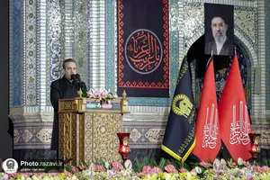 مراسم بزرگداشت چهلمین روز تدفین رهبر شهید انقلاب اسلامی در حرم مطهر رضوی