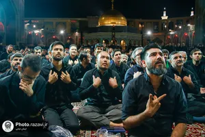 مراسم عزاداری ناشنوایان در حرم مطهر رضوی