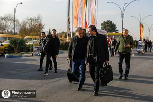 ورود کاروان تیم فوتبال منتخب 98 به مشهد