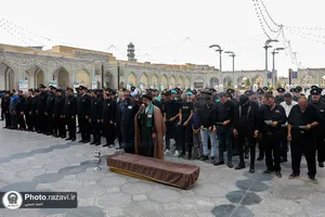 تشییع پاکبان خدوم مشهدی در حرم مطهر رضوی