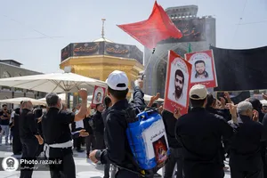 گلاب پاشی و عطر افشانی حرم مطهر رضوی