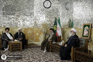 دیدار جمعی از اساتید حوزه&zwnj; علمیه اصفهان با تولیت آستان قدس رضوی