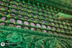 پروژه مرمت و بازسازی پنجره رواق حضرت معصومه(س)