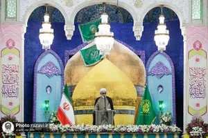 آیین خطبه&zwnj;خوانی خادمان عتبات مقدس ایران اسلامی