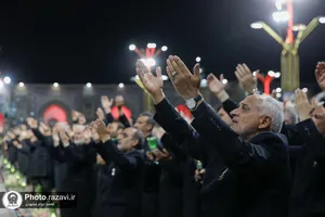 آیین خطبه&zwnj;خوانی شب عاشورای حسینی در حرم مطهر رضوی -2
