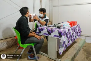موکب کفشداران حرم مطهر رضوی در شهر ملک آباد