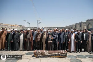 مراسم تشییع پیکر محمد حسین حشمت&zwnj;پور