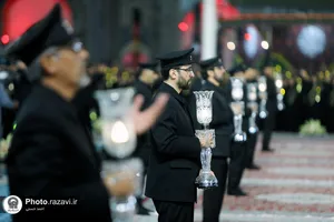 آیین خطبه&zwnj;خوانی شب عاشورای حسینی در حرم مطهر رضوی -1
