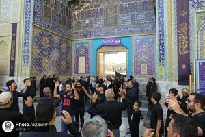 عزاداری تاسوعای حسینی در حرم مطهر رضوی