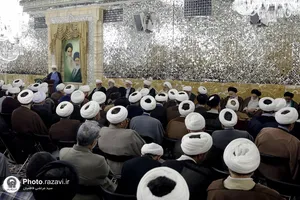 مراسم گرامیداشت یاد شهید مطهری و نکوداشت اساتید حوزه علمیه خراسان