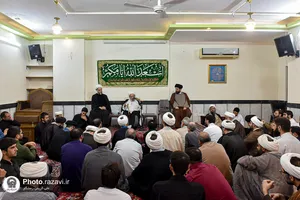 دیدار طلاب مدرسه تابستانی دارالعلم با آیت&zwnj;الله اشرفی شاهرودی