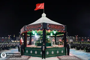 آئین خطبه&zwnj;خوانی شب عاشورا در حرم مطهر رضوی-1