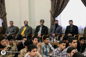 محفل انس با قرآن کریم دانش&zwnj;آموزان دبیرستان امام رضا علیه&zwnj;السلام