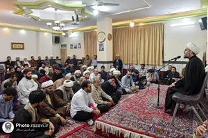 دیدار طلاب مدرسه تابستانی دارالعلم با آیت&zwnj;الله اشرفی شاهرودی