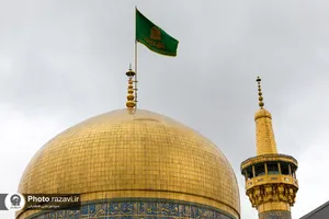 بارش باران در حرم مطهر رضوی