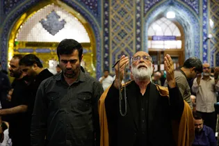 مراسم شام زیارتی امام رضا علیه‌السلام در حرم مطهر رضوی