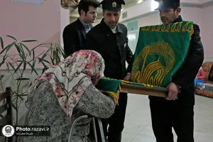 حضور خدام حرم مطهر رضوی در مرکز معلولین امام جواد علیه السلام