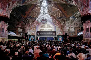 مراسم عزاداری دهه آخر ماه صفر در رواق امام خمینی (ره) حرم مطهر رضوی