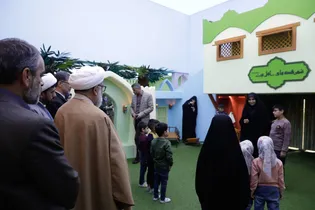 بهره برداری از رواق خردسال و طرح توسعه رواق کودک با حضور تولیت آستان قدس در حرم رضوی