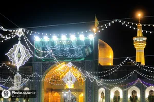 حال و هوای حرم مطهر رضوی در شب نیمه شعبان