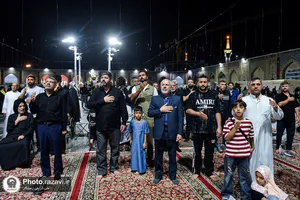 عزاداری شام اربعین حسینی ویژه زائران عرب&zwnj;زبان حرم مطهر رضوی